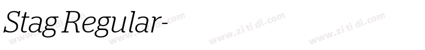 Stag Regular字体转换
